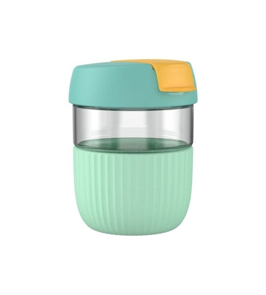 Кружка-непроливайка KissKissFish Rainbow Cup Green-yellow