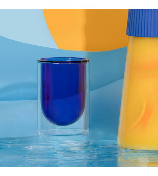 Стакан KissKissFish Levitate Water Glass Blue