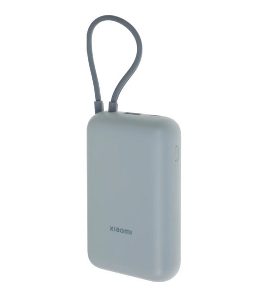 Внешний АКБ 10000mAh Xiaomi 22.5W Power Bank (встроенный кабель) синий GL